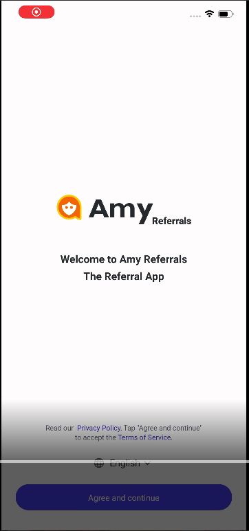 Create a doctor account on Amy Referrals